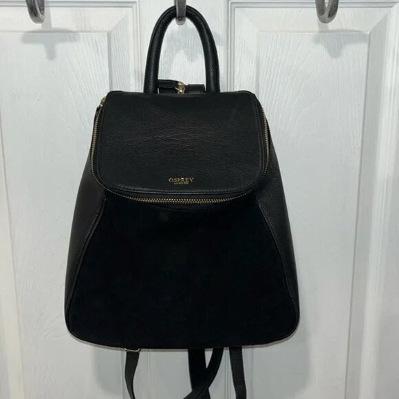 OSPREY LONDON The Rhoda Leather & Suede Backpack - Picture 1 of 10